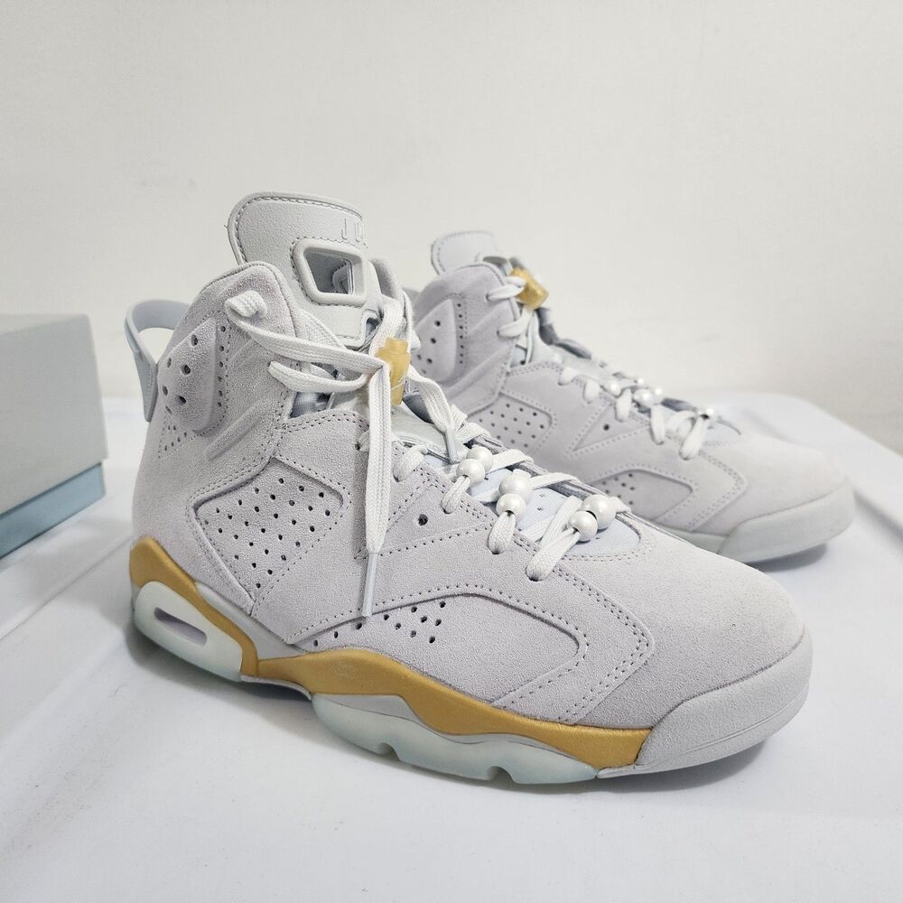 Nike Air Jordan Womens Air Jordan 6 Retro Craft 'Pearl' DQ4914-074 Size 10